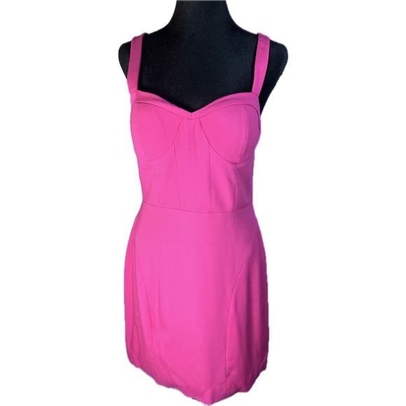Rebecca Minkoff Dresses & Skirts - Rebecca Minkoff Bustier Mini Dress Size 10 Pink 100% Silk Sleeveless Party
